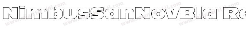NimbusSanNovBla Regu字体转换